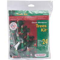 Beadery Craft Products Classic Miniatures Trees Kit packaging on a white background