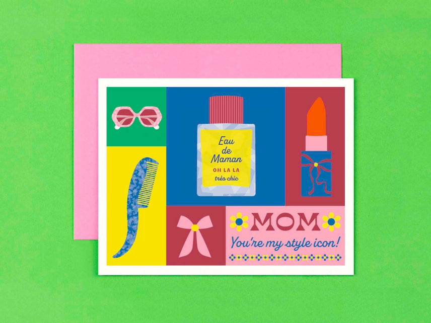 My Style Icon Colorblock Mother's Day Card