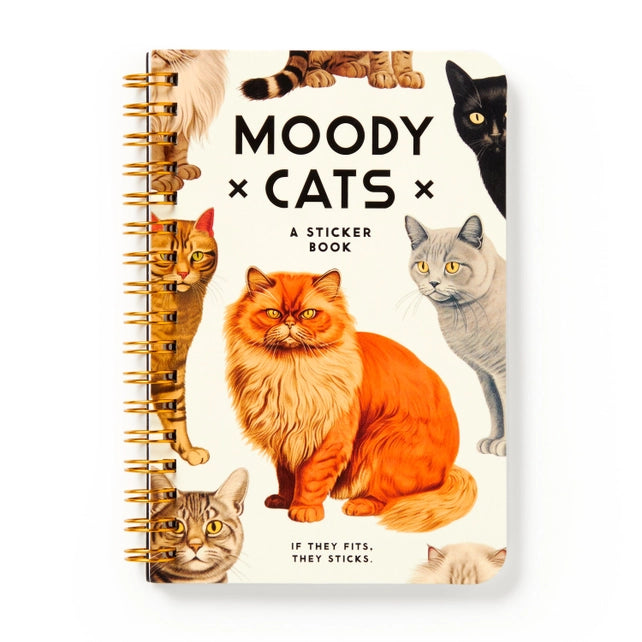 Moody cats sticker book