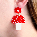 Mushrooms & Flowers Earrings