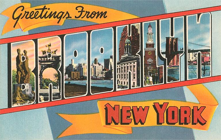 Greetings from Brooklyn Card Greeting Cards Found Image Press