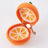 Tiny Pouch Crocheted Orange Kit