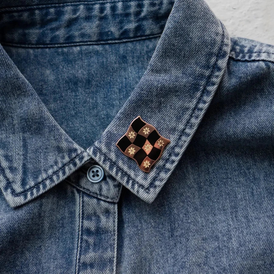 Patchwork Pin Jewelry Stay Home Club