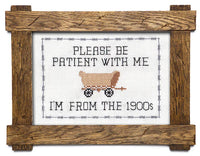Please Be Patient with Me Cross Stitch Kit Kit Subversive Cross Stitch