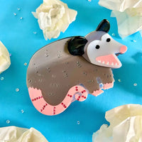 Possum shaped hair claw