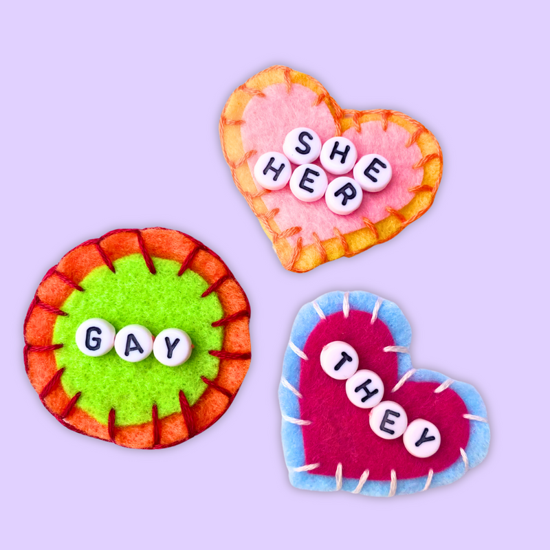 CRAFTY HOUR (Fundraiser Edition!): Pride Pins! Past Workshop Brooklyn Craft Company