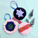 Punch Needle Ornaments