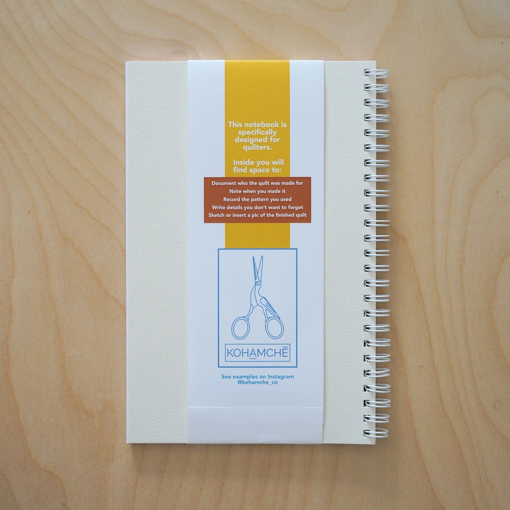 Quilt Journal Notebook Kohamche