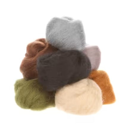 Wistyria Editions Wool Roving 8 Color Assortment (Various Colors)