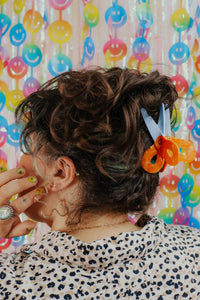 Scissors Hair Claw Accessories The Peach Fuzz