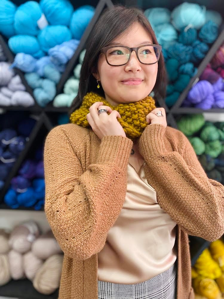 Knitting 102 - Chunky Seed Stitch Cowl – Brooklyn Craft Company