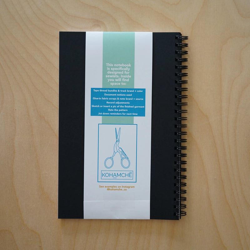 Sewing Journal Notebook Kohamche