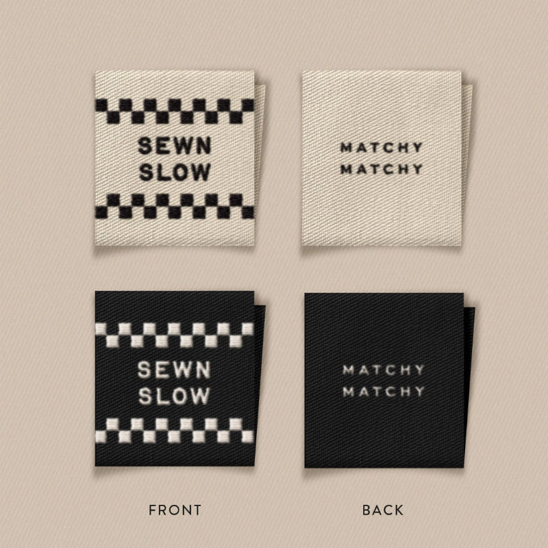 Slow Labels Sewn Slow Square Garment Labels – Brooklyn Craft Company
