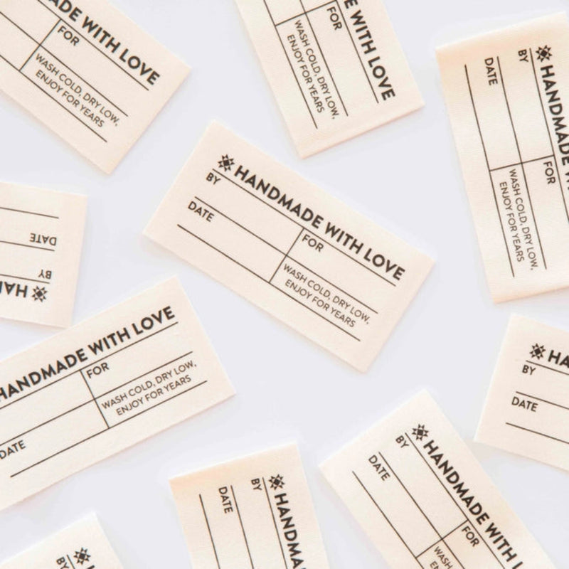 Simple Handmade Organic Cotton Write-in Labels – Brooklyn Craft Company
