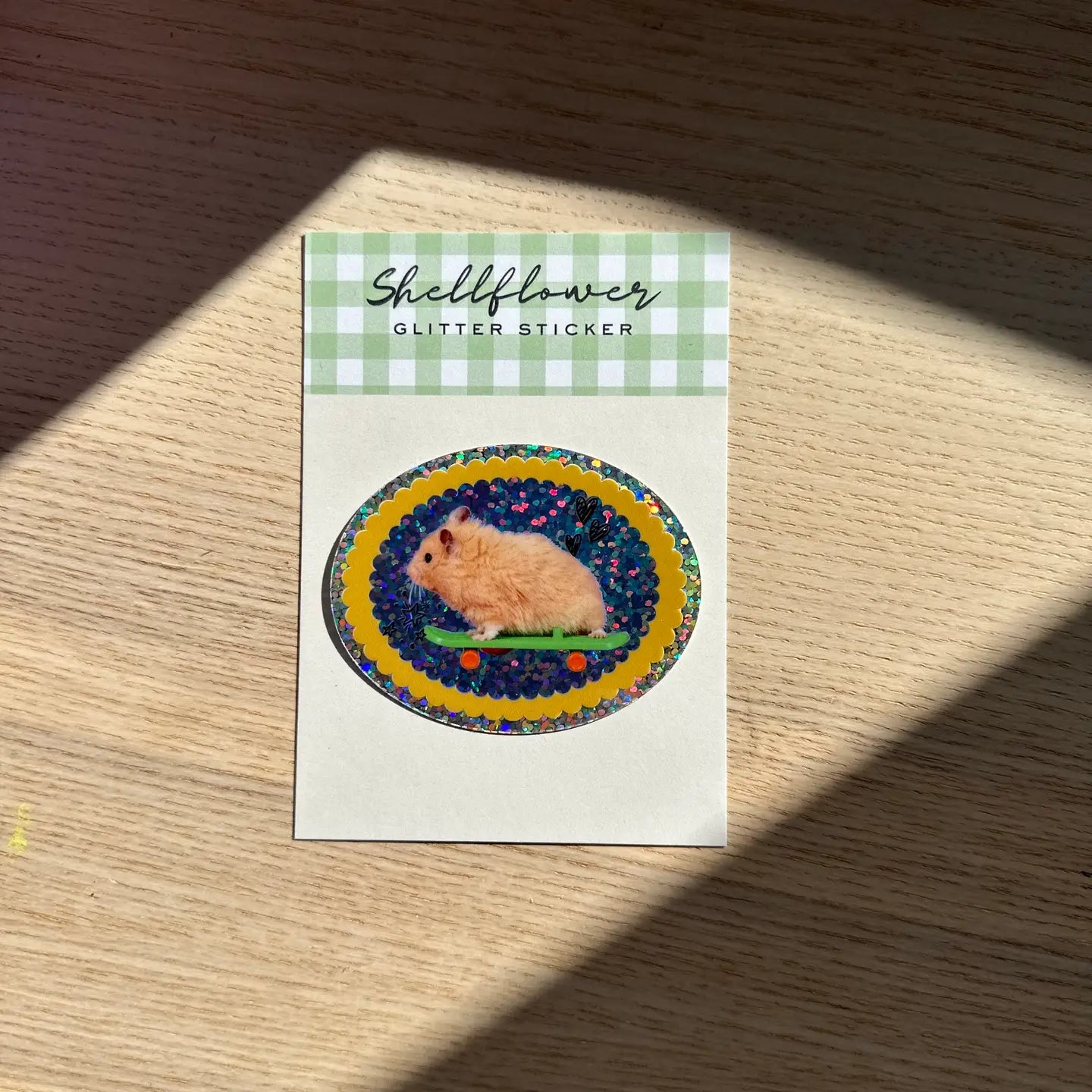 Skateboard Hamster Vinyl Sticker