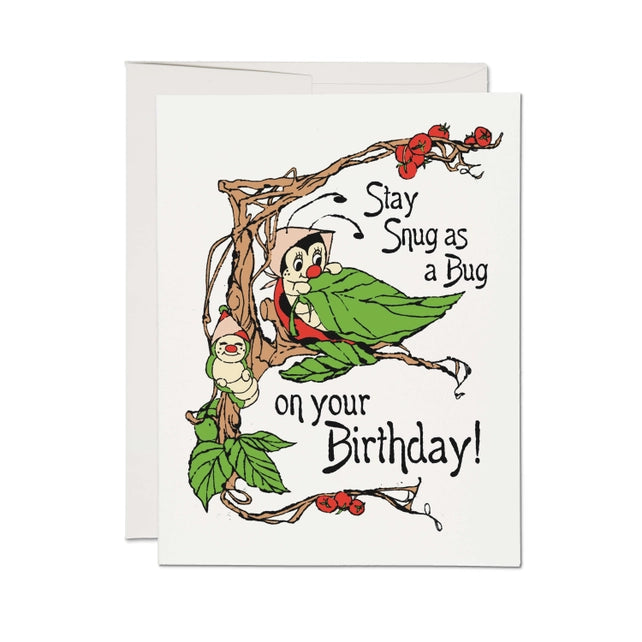 Stay Snug Birthday Card Greeting Cards Red Cap Cards