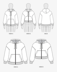 Sew a Zip-Up Hoodie (4 Parts)