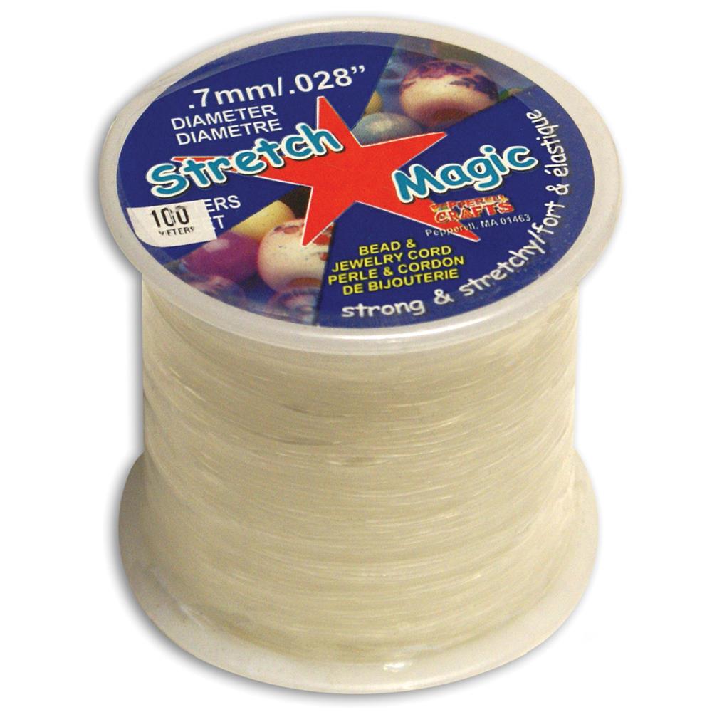 Stretch Magic Bead & Jewelry Cord-Clear Notions Pepperell Spool-100m