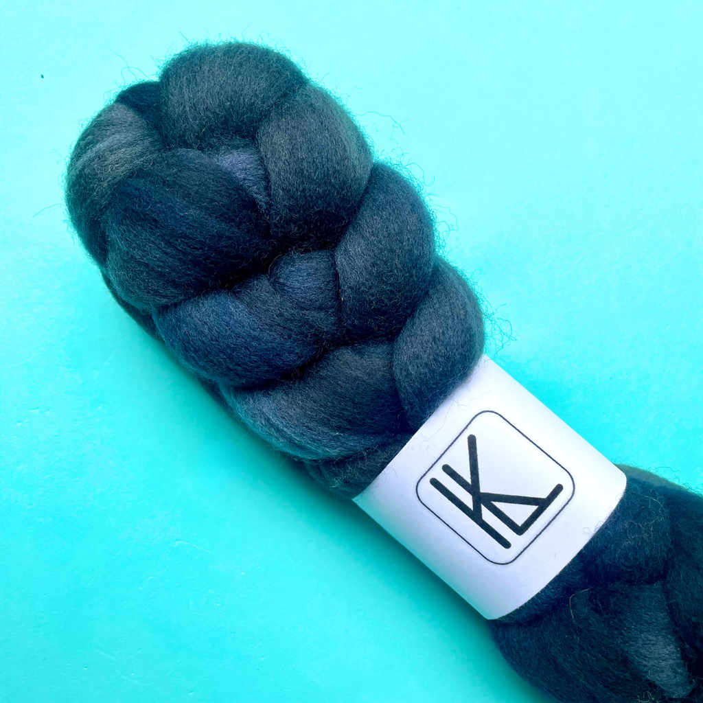 Hand Dyed Corriedale Fiber