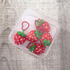 Strawberry stitch markers