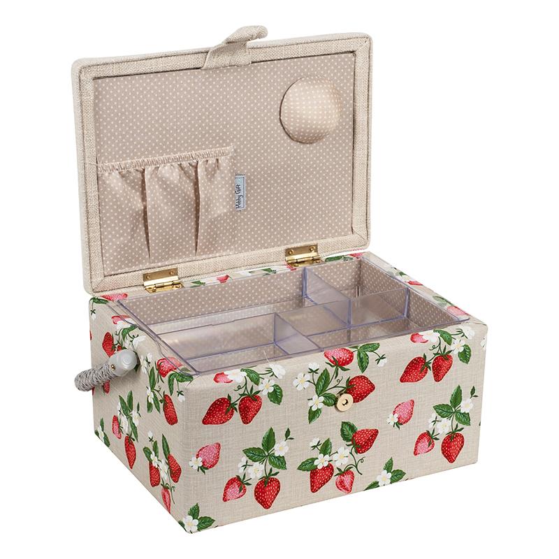 Strawberry Sewing Box Storage Hobby Gifts