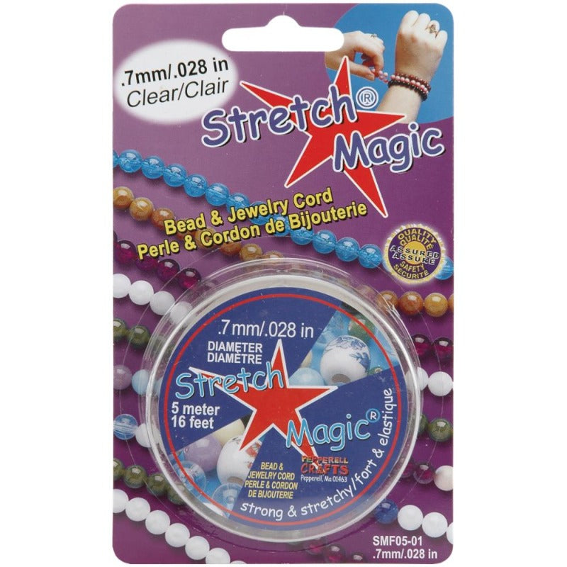 Stretch Magic Bead & Jewelry Cord-Clear Notions Pepperell Individual-5m