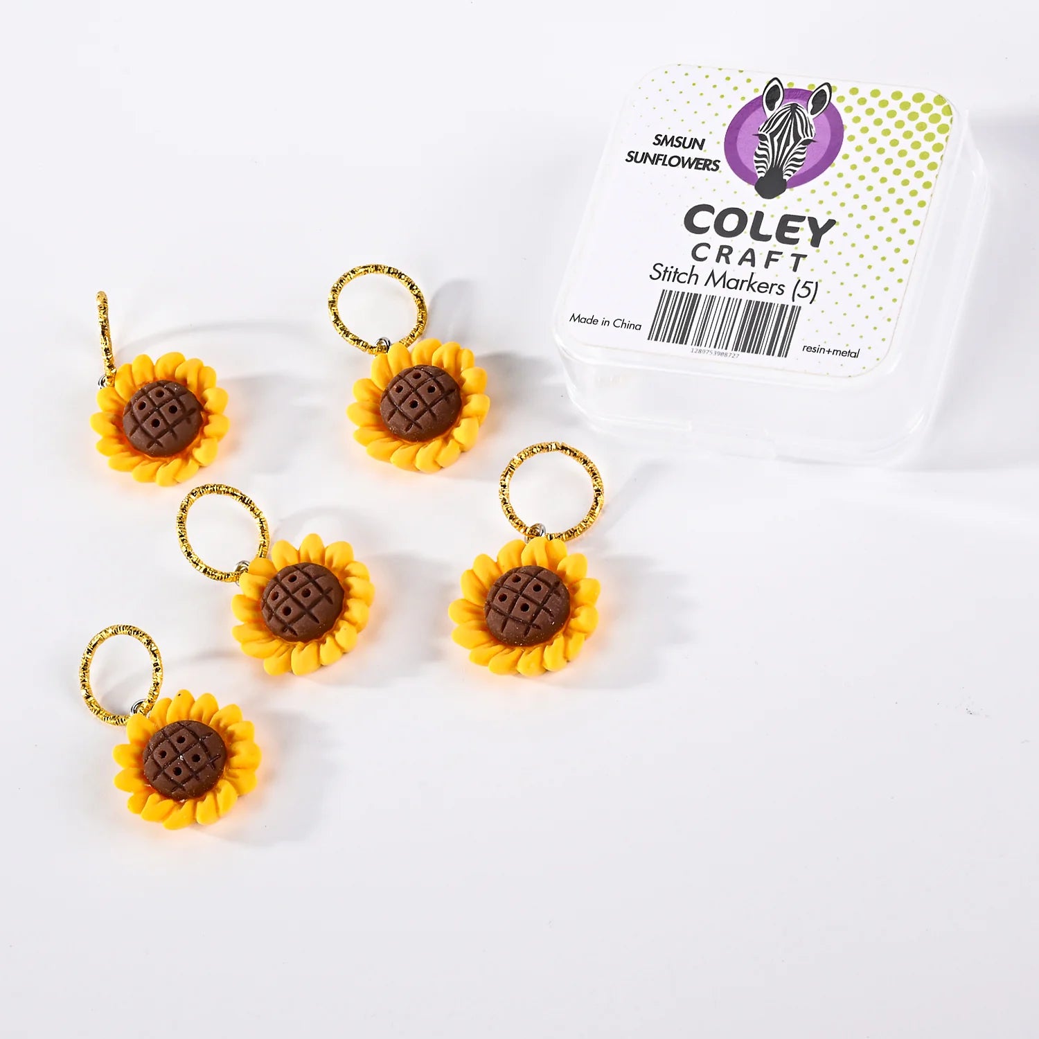 Sunflower Stitch Markers