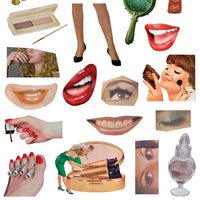 Paper featuring various retro images.