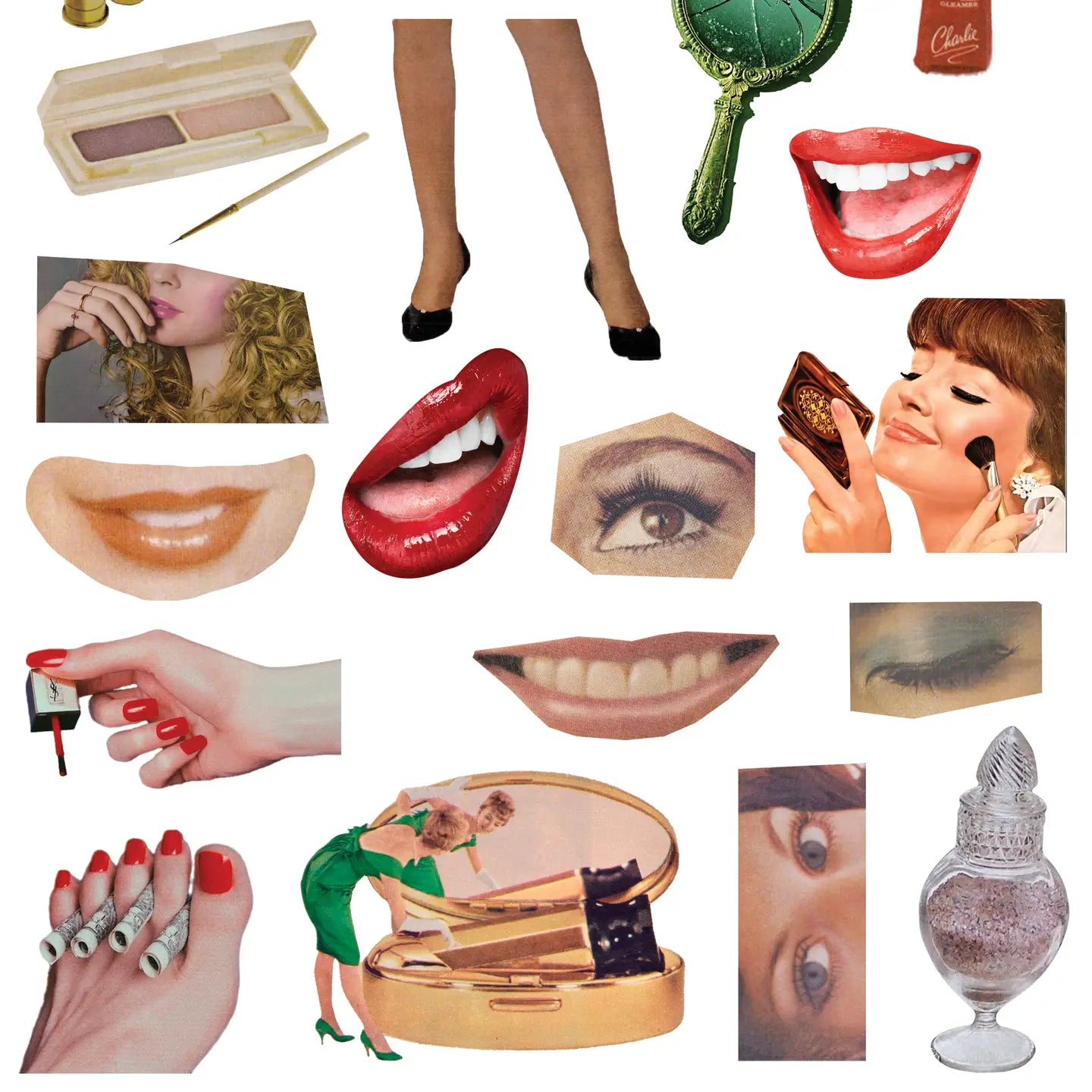 Paper featuring various retro images.