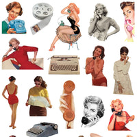 Paper featuring various retro images.