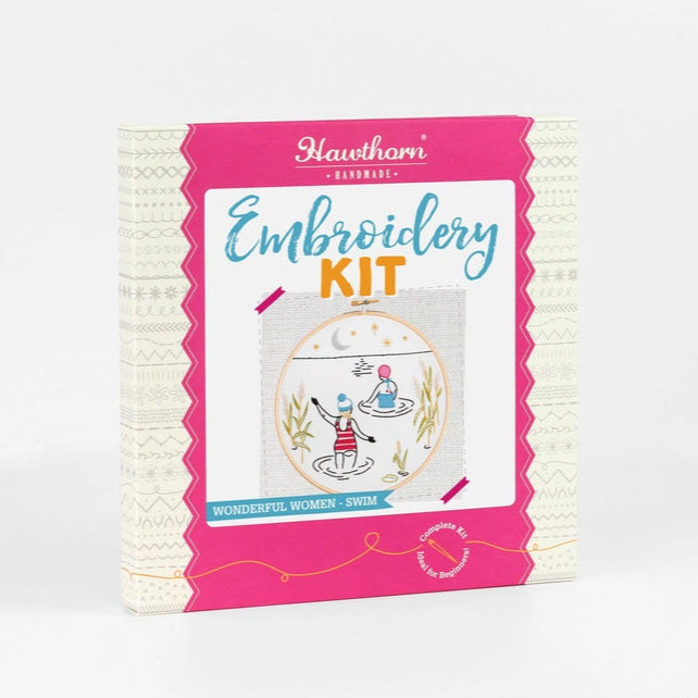 Box of embroidery kit-swim