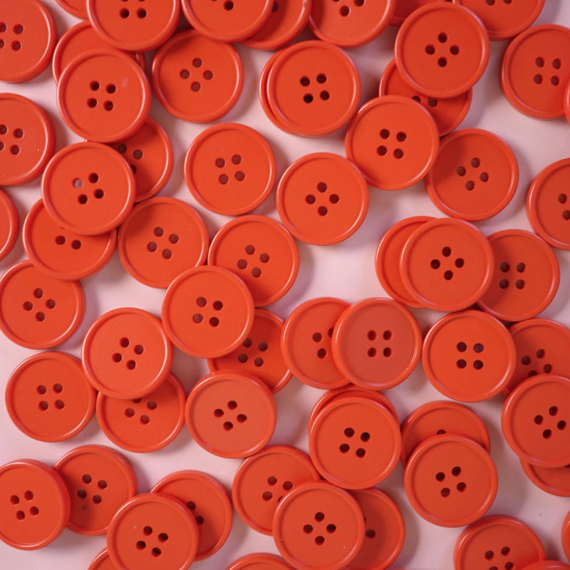 Tomato Retro Buttons Buttons Matchy Matchy Sewing Club