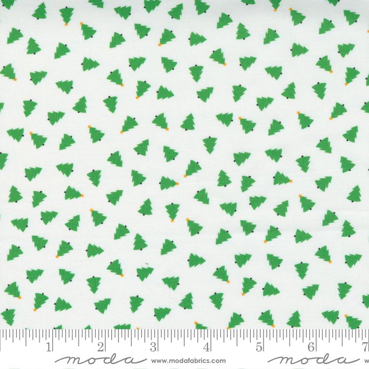 Holiday Christmas Tree by Moda in Snow Fabric Moda Fabrics