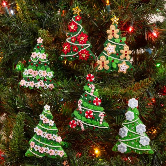 Felt Applique Ornament Kit - Festival of Trees Kit Bucilla