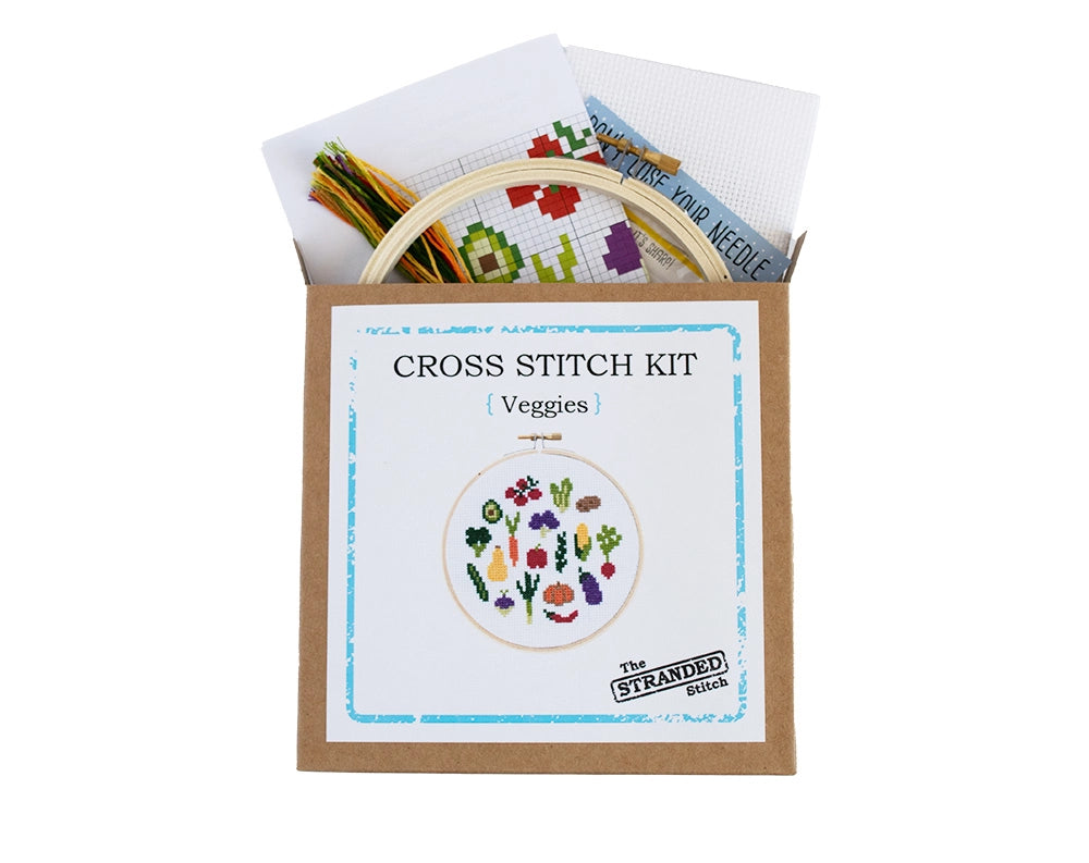 Veggies Cross Stitch Kit Kit The Stranded Stitch