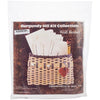 Picture of the kit to make a wall basket that includes printed sheep and hearts