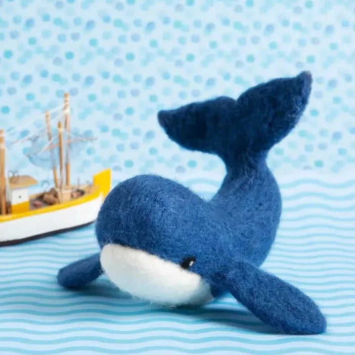 Needle felted Whale 