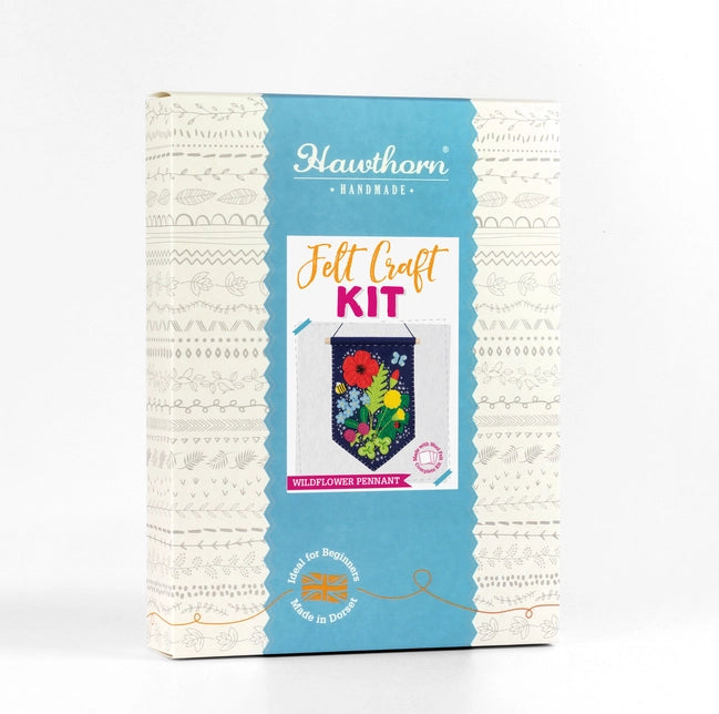 Wildflower Pennant Felt Craft Kit Kit Hawthorn Handmade