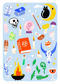 Occult Classics Iron On Sheet Set Accessories Hot Dang Press