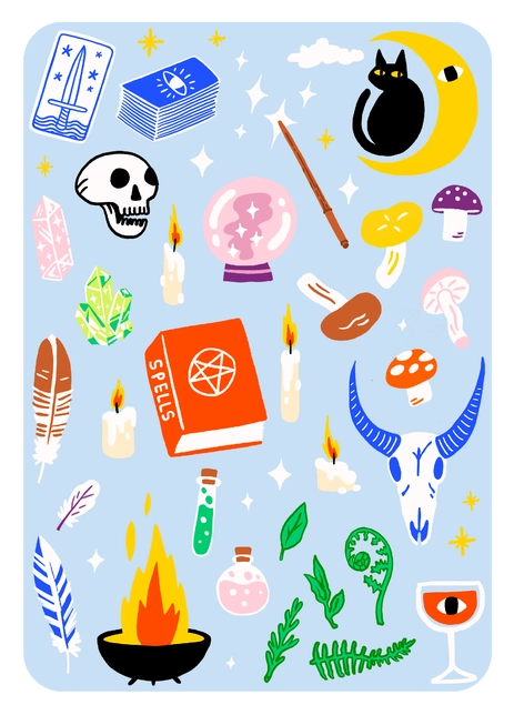 Occult Classics Iron On Sheet Set Accessories Hot Dang Press