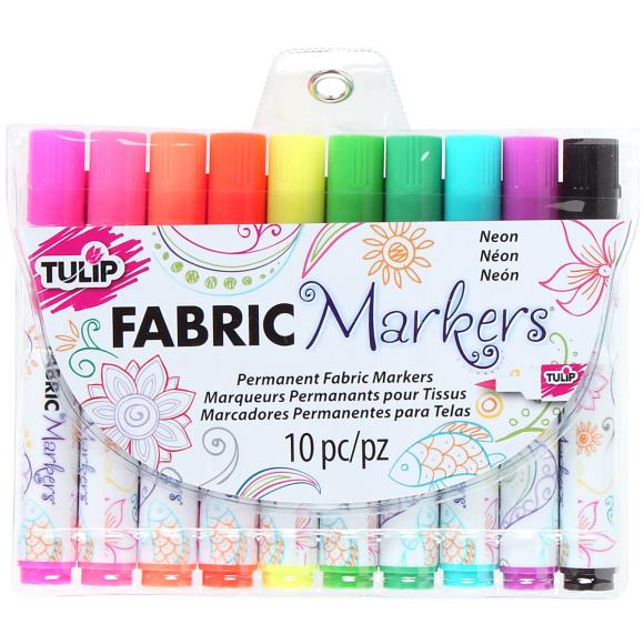 Neon Fabric Marker Set Tulip