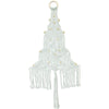 Beaded White Christmas Tree Macramé Kit Macrame Design Works Crafts