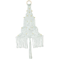 Beaded White Christmas Tree Macramé Kit Macrame Design Works Crafts
