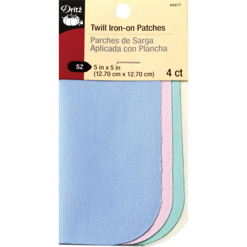 Iron-on Pastel Twill Patches Notions Brooklyn Craft Company