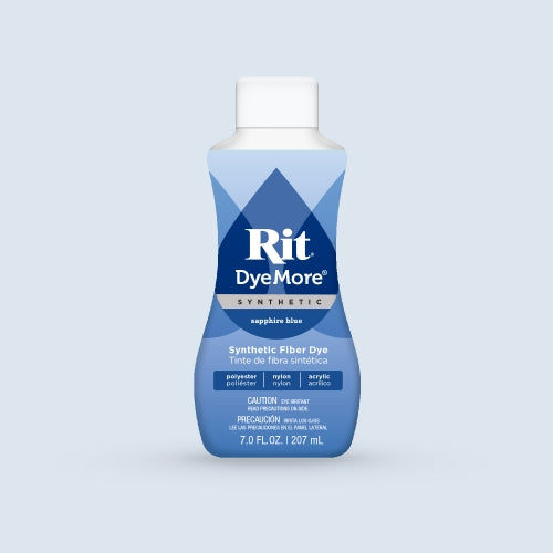 Rit DyeMore Synthetic Fiber Dye, Sapphire Blue - 7.0 fl oz