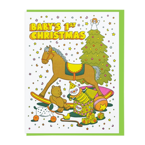 Baby's 1st Christmas Card Greeting Cards Lucky Horse Press