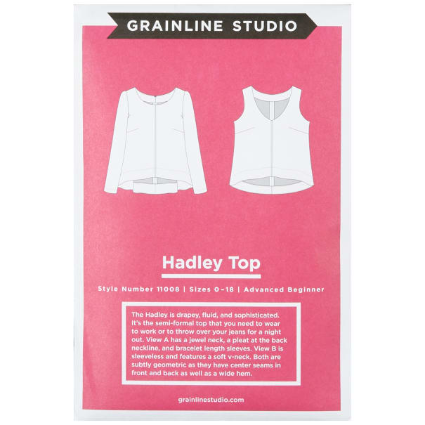 Hadley Top Pattern Pattern Grainline Studio