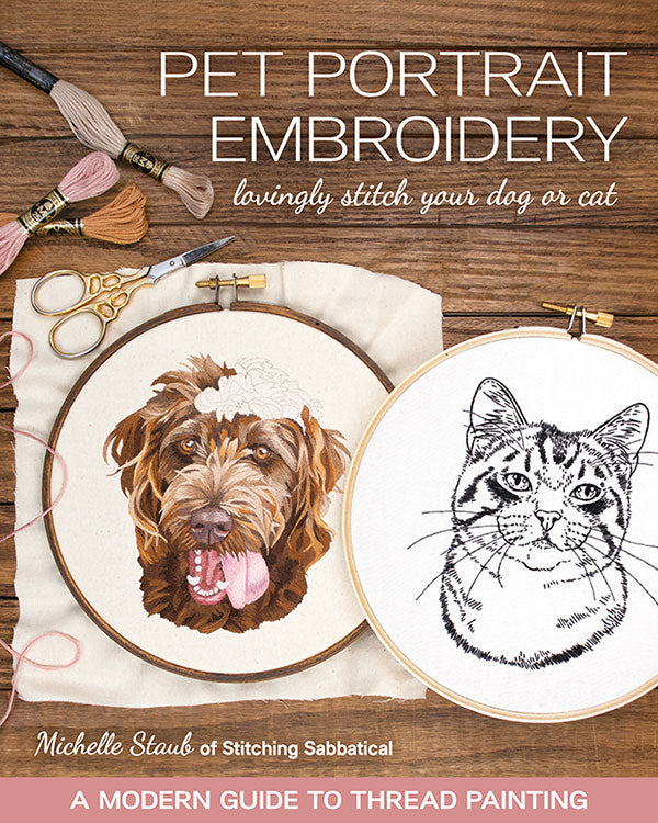 Pet Portrait Embroidery: Lovingy Stitch Your Dog or Cat