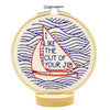 I Like The Cut Of Your Jib Embroidery Kit Kit Hook, Line & Tinker