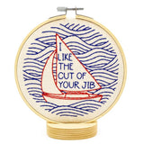 I Like The Cut Of Your Jib Embroidery Kit